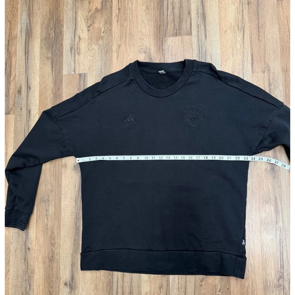 Adidas Houston Dynamo Black Crewneck Sweatshirt Pullover Size M‎ CE4025
